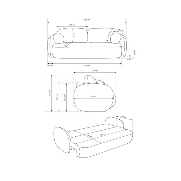 Sofa-Lova Olio