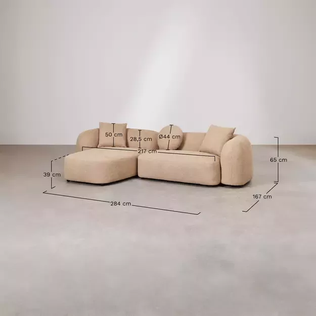 Modulinė Kampinė Kairinė Sofa Coco