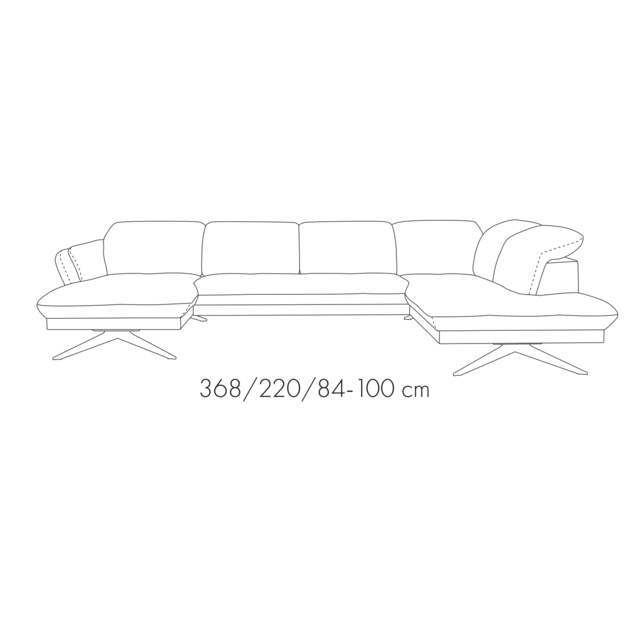 Modulinė U Formos Sofa Marbella