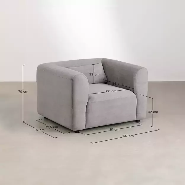 Modulinė Sofa Foler + Fotelis Foler