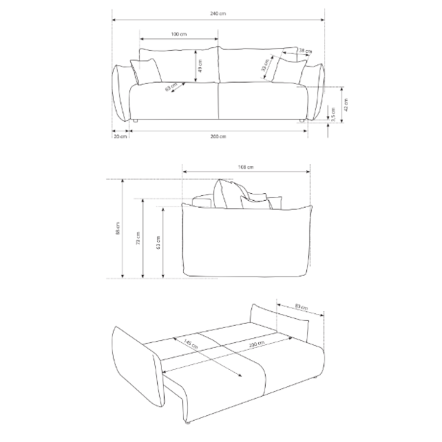 Sofa-Lova Allora