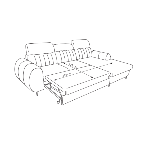 Kampinė Sofa Bianco