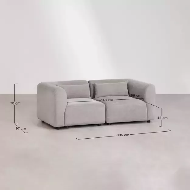 Modulinė Sofa Foler + Fotelis Foler