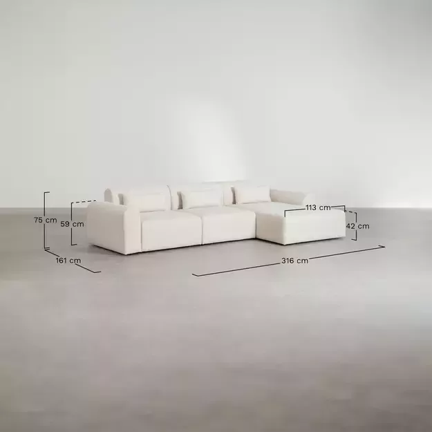 Modulinė Sofa Bora Dešininė