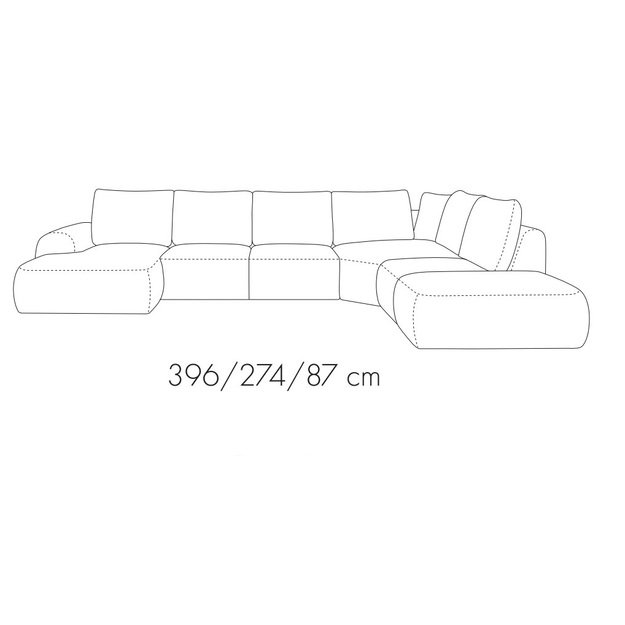 U Formos Modulinė Sofa Dionizos