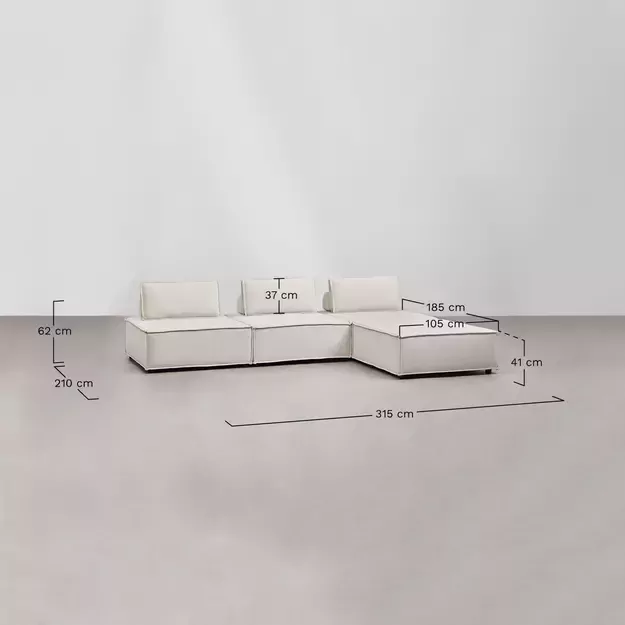 Modulinė Kampinė Sofa Verma