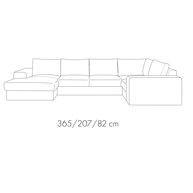 Modulinė U Formos Sofa Hermes